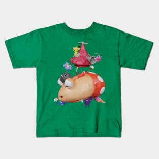 Clay Pikmin Gang Kids T-Shirt